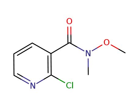 Molecular Structure of 488149-34-4 (2-chloro-N-methoxy-N-methylnicotinamide)