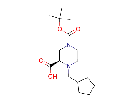 (2R)-4-(tert-butoxycarbonyl)-1-(cyclopentylmethyl)piperazine-2-carboxylic acid