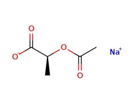 Propanoic acid, 2-(acetyloxy)-, sodium salt, (S)-