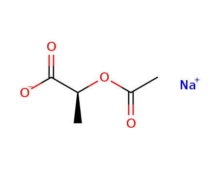 Propanoic acid, 2-(acetyloxy)-, sodium salt, (S)-