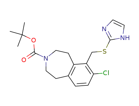 3-tert-butoxycarbonyl-7-chloro-6-(1H-imidazol-2-ylthiomethyl)-2,3,4,5-tetrahydro-1H-benzo[d]azepine