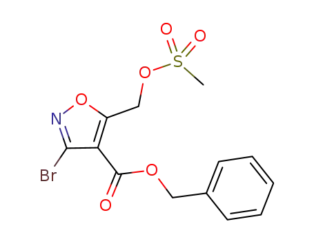 benzyl 3-bromo-5-[(methylsulfonyloxy)methyl]isoxazole-4-carboxylate