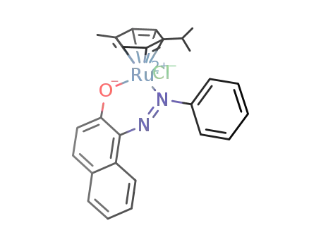 (η6-p-cymene)RuClC10H6ON2Ph