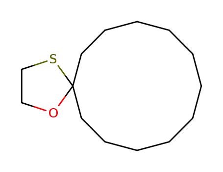 Molecular Structure of 70015-94-0 (1-Oxa-4-thiaspiro[4.11]hexadecane)