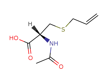 Molecular Structure of 23127-41-5 (N-acetyl-S-allylcysteine)