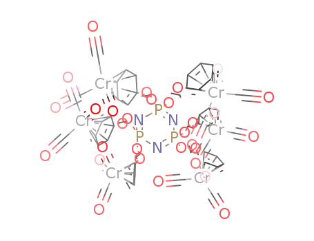 N3P3{(η6-OCH2CH2OC6H5)Cr(CO)3}6