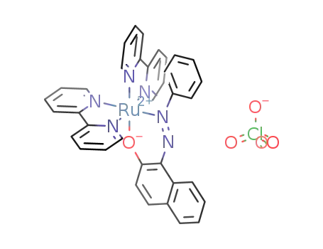 bis(2,2'-bipyridine)(1-(phenylazo)-2-naphtholato)ruthenium(II) perchlorate