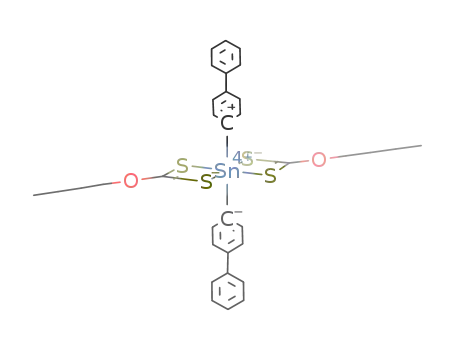 bis(n-butyl xanthato)bis(p-biphenyl)tin(IV)
