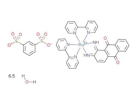 [Ru(2,2'-bipyridine)2(1,2-diimino-9,10-anthraquinone)](1,3-benzenedisulfonate) * 6.5 H2O