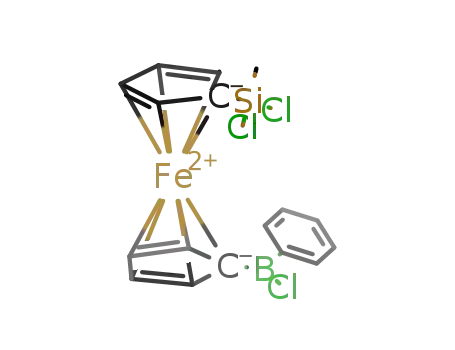 (C5H4B(C6H5)Cl)Fe(C5H4SiCl2(CH3))