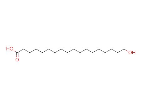 Molecular Structure of 3155-42-8 (Octadecanoic acid, 18-hydroxy-)