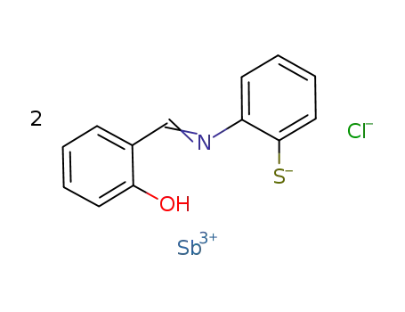 chlorobis[N-(salicylidene)-o-mercaptoaniline]antimony(III)