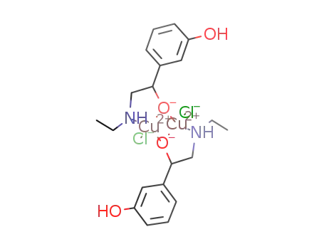Cu2(α-[(etylamino)methyl]-3-hydroxy-benzenemethanol)2Cl2