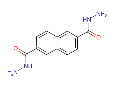 Molecular Structure of 4073-74-9 (2,6-Naphthalenedicarboxylic acid, dihydrazide)