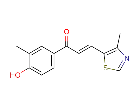 (E)-1-(4-hydroxy-3-methyIphenyI)-3-(4-methylthiazoI-5-yl)prop-2-en-1-one