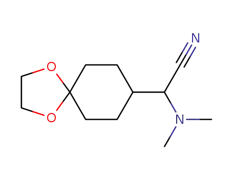 Dimethylamino-(1,4-dioxa-spiro[4.5]dec-8-yl)-acetonitrile