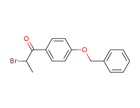 1-<4-(benzyloxy)phenyl>-2-bromo-1-propanone