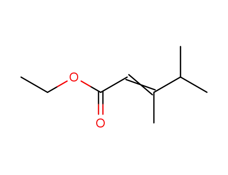 Molecular Structure of 6570-79-2 (2-Pentenoic acid, 3,4-dimethyl-, ethyl ester)