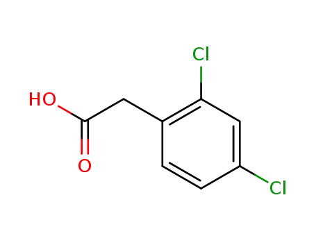 Molecular Structure of 19719-28-9 (2,4-Dichlorophenylacetic acid)