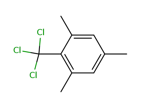Molecular Structure of 707-74-4 (1,3,5-Trimethyl-2-(trichloromethyl)benzene)