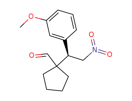 (R)-1-[1-(3-methoxyphenyl)-2-nitroethyl]cyclopentanecarbaldehyde