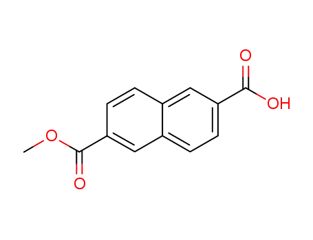 Molecular Structure of 7568-08-3 (2,6-Naphthalenedicarboxylic acid, monomethyl ester)