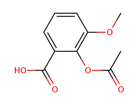 Molecular Structure of 2554-82-7 (2-ACETOXY-3-METHOXYBENZOIC ACID)