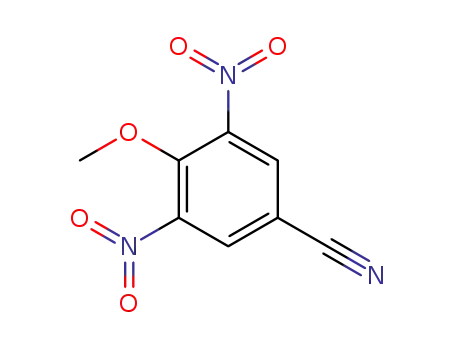 Molecular Structure of 19018-96-3 (Benzonitrile, 4-methoxy-3,5-dinitro-)