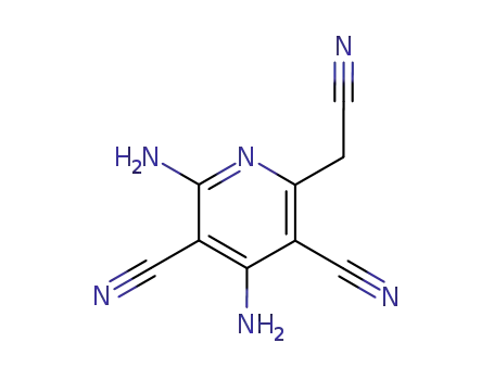 Molecular Structure of 24571-64-0 (2,4-DIAMINO-6-(CYANOMETHYL)-3,5-PYRIDINEDICARBONITRILE)