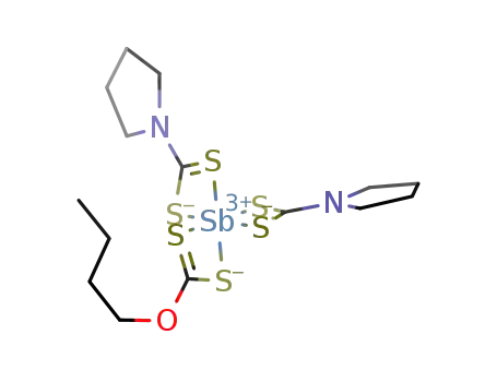 antimony(III) bis(pyrrolidinedithiocarbamate)butyldithiocarbonate