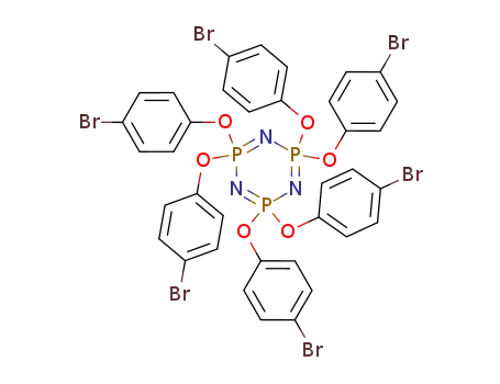 Molecular Structure of 4376-72-1 (1,3,5,2,4,6-Triazatriphosphorine,
2,2,4,4,6,6-hexakis(4-bromophenoxy)-2,2,4,4,6,6-hexahydro-)