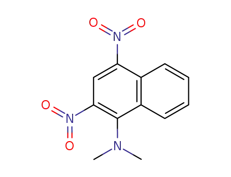 Molecular Structure of 39139-79-2 (1-(Dimethylamino)-2,4-dinitronaphthalene)