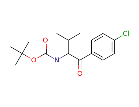 tert-butyl 1-(4-chlorophenyl)-3-methyl-1-oxobutan-2-ylcarbamate