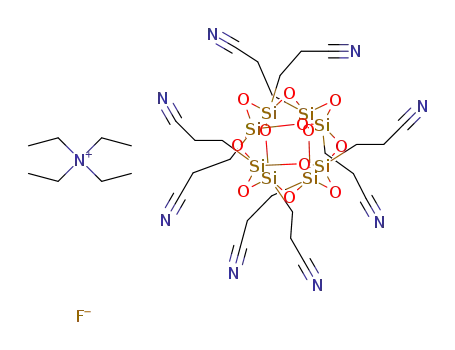 tetraethylammonium octakis(2-cyanoethyl)octasilsesquioxane fluoride