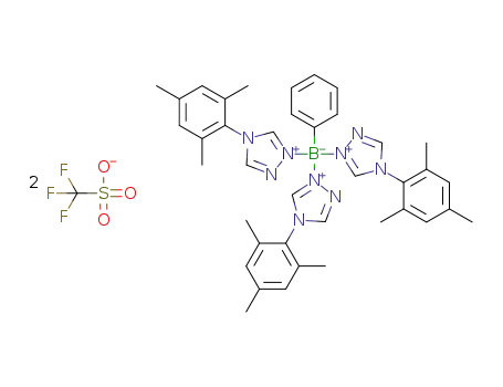 tris(1-mesityl-1,3,4-triazolium)phenylborane bis(triflate)