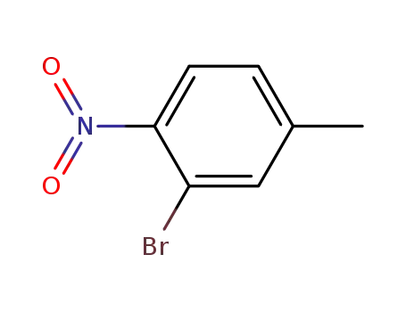 Molecular Structure of 40385-54-4 (2-BroMo-4-Methyl-1-nitro-benzene)