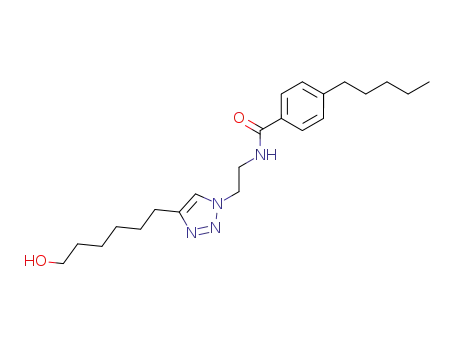 N-(2-(4-(6-hydroxyhexyl)-1H-1,2,3-triazol-1-yl)ethyl)-4-pentylbenzamide