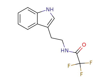 Molecular Structure of 319-76-6 (2,2,2-TRIFLUORO-N-(2-INDOL-3-YLETHYL)ETHANAMIDE)