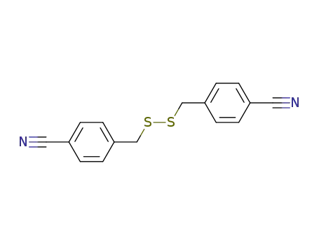 Molecular Structure of 120883-12-7 (Benzonitrile, 4,4'-[dithiobis(methylene)]bis-)