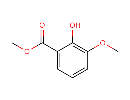 Molecular Structure of 6342-70-7 (Methyl 3-methoxysalicylate)