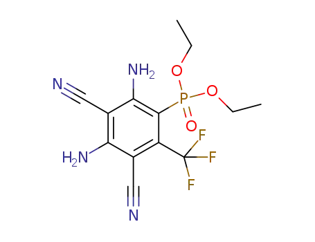diethyl (2,4-diamino-3,5-dicyano-6-(trifluoromethyl)phenyl)phosphonate