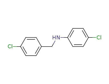 Molecular Structure of 13159-74-5 (Benzenemethanamine, 4-chloro-N-(4-chlorophenyl)-)