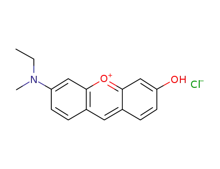 6-(ethylmethylamino)-3-hydroxyxanthylium