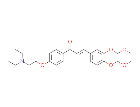 (E)-3-(3,4-bis(methoxymethoxy)phenyl)-1-(4-(2-(diethylamino)ethoxy)phenyl)prop-2-en-1-one