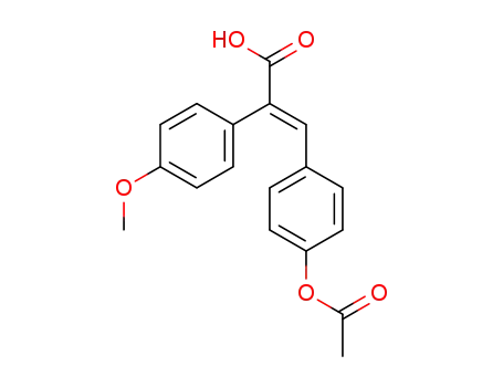 (E)-3-(4-acetoxyphenyl)-2-(4-methoxyphenyl)acrylic acid