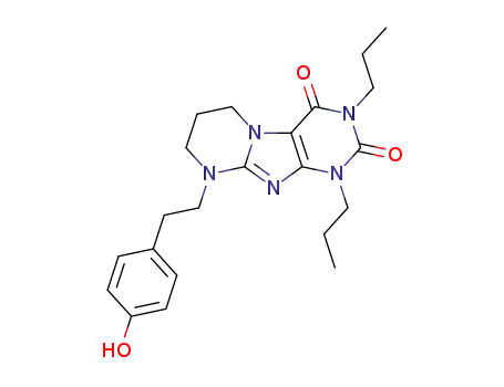 9-(4-hydroxyphenethyl)-1,3-dipropyl-6,7,8,9-tetrahydropyrimido[2,1-f]purine-2,4(1H,3H)-dione