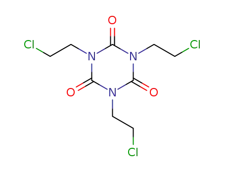 Molecular Structure of 6299-37-2 (1,3,5-tris(2-chloroethyl)-1,3,5-triazine-2,4,6(1H,3H,5H)-trione)