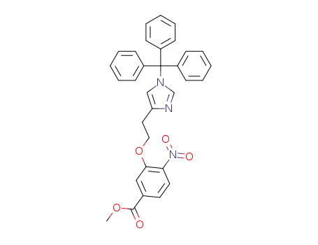 methyl 4-nitro-3-[2-(1-tritylimidazol-4-yl)ethoxy]benzoate
