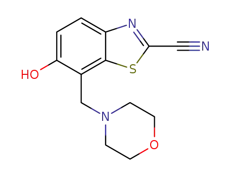 6-hydroxy-7-[(morpholin-4-yl)methyl]-1,3-benzothiazole-2-carbonitrile