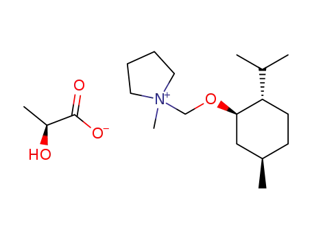 methyl [(1R,2S,5R)-(-)-menthoxymethyl]pyrrolidinium L-lactate